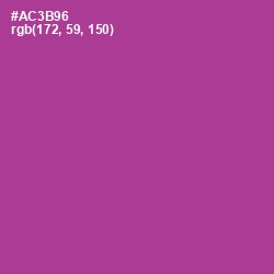 #AC3B96 - Medium Red Violet Color Image
