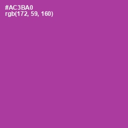 #AC3BA0 - Medium Red Violet Color Image