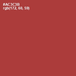 #AC3C3B - Well Read Color Image