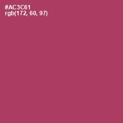 #AC3C61 - Rouge Color Image