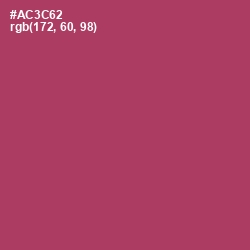 #AC3C62 - Rouge Color Image