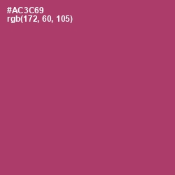 #AC3C69 - Rouge Color Image