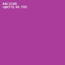 #AC3C9B - Medium Red Violet Color Image