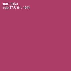 #AC3D68 - Rouge Color Image