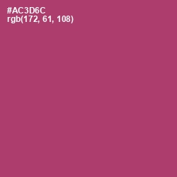 #AC3D6C - Rouge Color Image