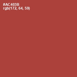 #AC403B - Medium Carmine Color Image