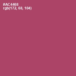 #AC4468 - Hippie Pink Color Image