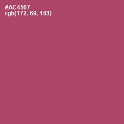 #AC4567 - Hippie Pink Color Image