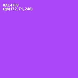 #AC47F8 - Medium Purple Color Image