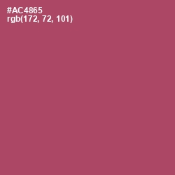 #AC4865 - Hippie Pink Color Image