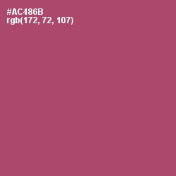 #AC486B - Hippie Pink Color Image