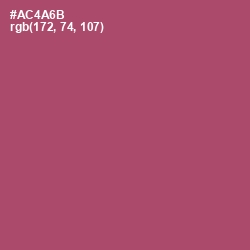 #AC4A6B - Hippie Pink Color Image