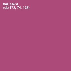 #AC4A7A - Cadillac Color Image