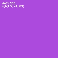 #AC4ADD - Amethyst Color Image