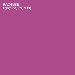 #AC4B8B - Tapestry Color Image