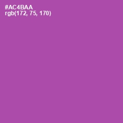 #AC4BAA - Wisteria Color Image