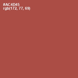 #AC4D45 - Apple Blossom Color Image