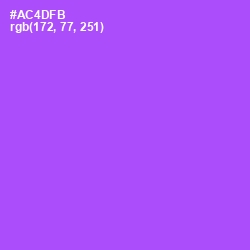 #AC4DFB - Medium Purple Color Image