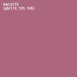 #AC677E - Coral Tree Color Image