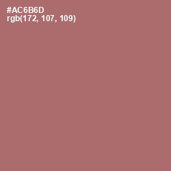 #AC6B6D - Coral Tree Color Image