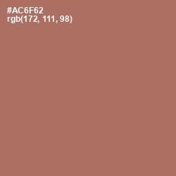 #AC6F62 - Coral Tree Color Image