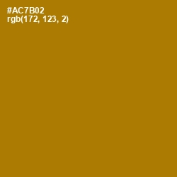 #AC7B02 - Buttered Rum Color Image