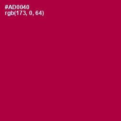#AD0040 - Jazzberry Jam Color Image