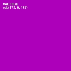 #AD00BB - Violet Eggplant Color Image