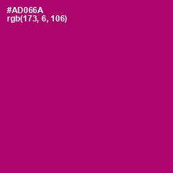 #AD066A - Lipstick Color Image