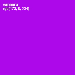 #AD08EA - Electric Violet Color Image