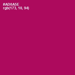 #AD0A5E - Jazzberry Jam Color Image