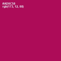 #AD0C58 - Jazzberry Jam Color Image