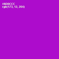 #AD0CCC - Electric Violet Color Image