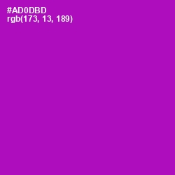 #AD0DBD - Violet Eggplant Color Image