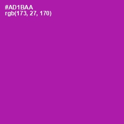 #AD1BAA - Violet Eggplant Color Image