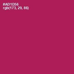 #AD1D56 - Jazzberry Jam Color Image