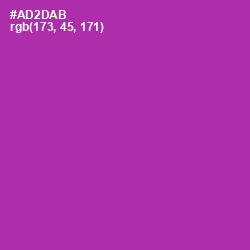 #AD2DAB - Violet Eggplant Color Image