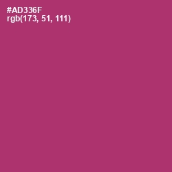 #AD336F - Rouge Color Image