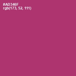 #AD346F - Rouge Color Image