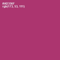 #AD356F - Rouge Color Image