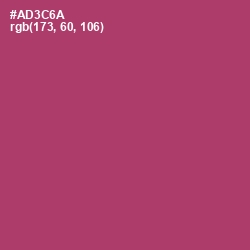 #AD3C6A - Rouge Color Image