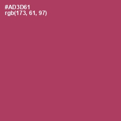#AD3D61 - Rouge Color Image