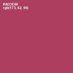 #AD3E60 - Rouge Color Image