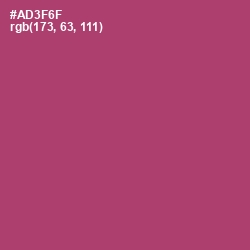 #AD3F6F - Rouge Color Image