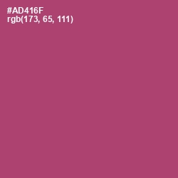 #AD416F - Hippie Pink Color Image