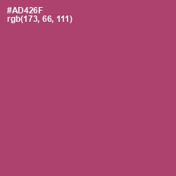 #AD426F - Hippie Pink Color Image