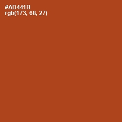 #AD441B - Rust Color Image