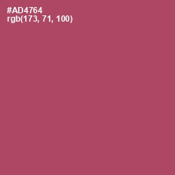 #AD4764 - Hippie Pink Color Image
