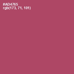 #AD4765 - Hippie Pink Color Image