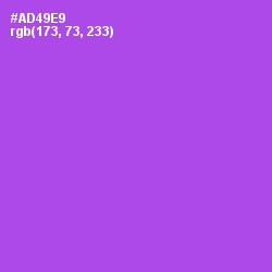 #AD49E9 - Amethyst Color Image